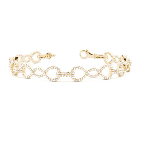 Prong Setting Round Diamond Delicate Bracelet