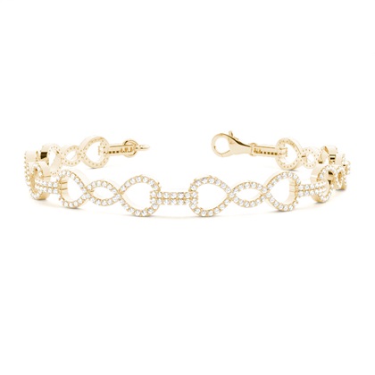 Yellow Gold Evening Diamond Bracelets
