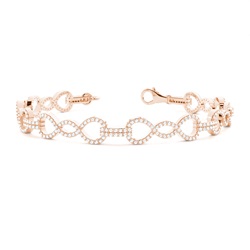 Prong Setting Round Diamond Delicate Bracelet