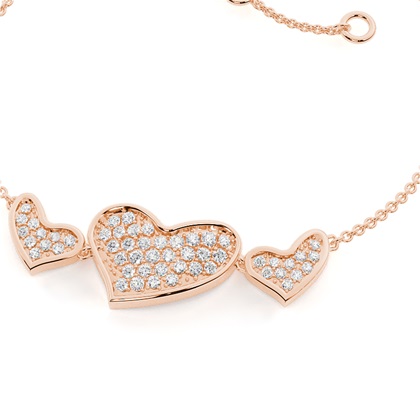 Pave Setting Round Diamond Delicate Bracelet