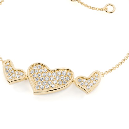 Pave Setting Round Diamond Delicate Bracelet