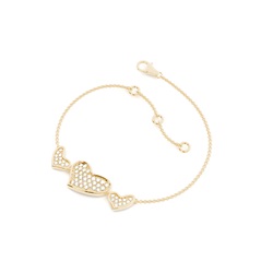 Rundes Petite Diamantarmband in einer Pavefassung 