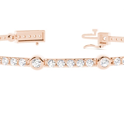 Rose Gold Diamond Tennis Bracelets