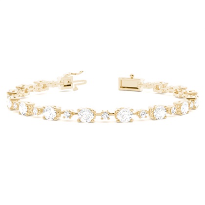 Yellow Gold Diamond Tennis Bracelet