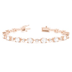 Tennis-Armband in einer Krappenfassung