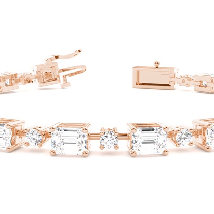 Tennis-Armband in einer Krappenfassung