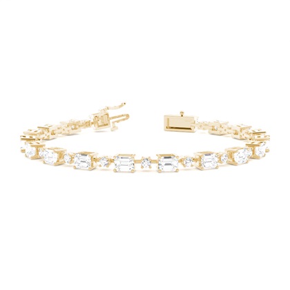 Mixed Shapes Diamond Bracelets