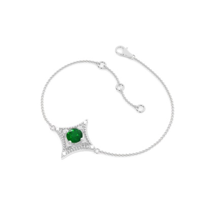 4 Prong Setting Gemstone Delicate Bracelet