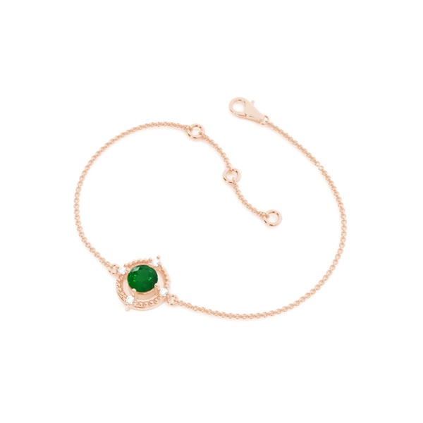 4 Prong Setting Gemstone Delicate Bracelet