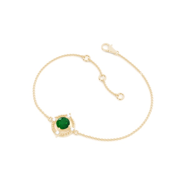 4 Prong Setting Gemstone Delicate Bracelet