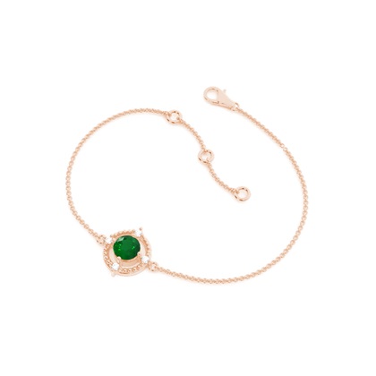 4 Prong Setting Gemstone Delicate Bracelet