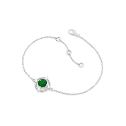 4 Prong Setting Gemstone Delicate Bracelet