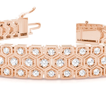 Rose Gold Evening Bracelets