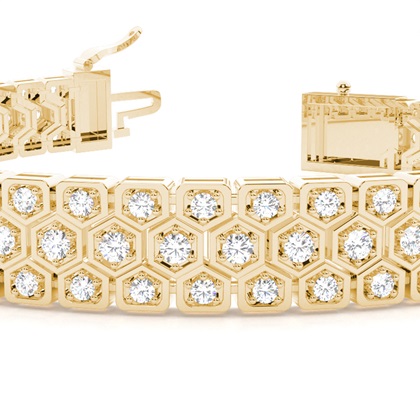 Brilliant Gelbgold Designer Armbänder