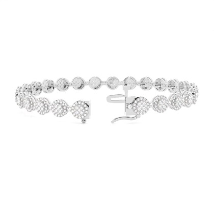 Prong Round Diamond Designer-Armband