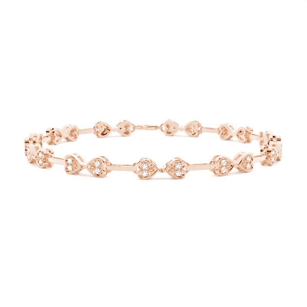 Pave Setting Round Diamond Designer Bracelet
