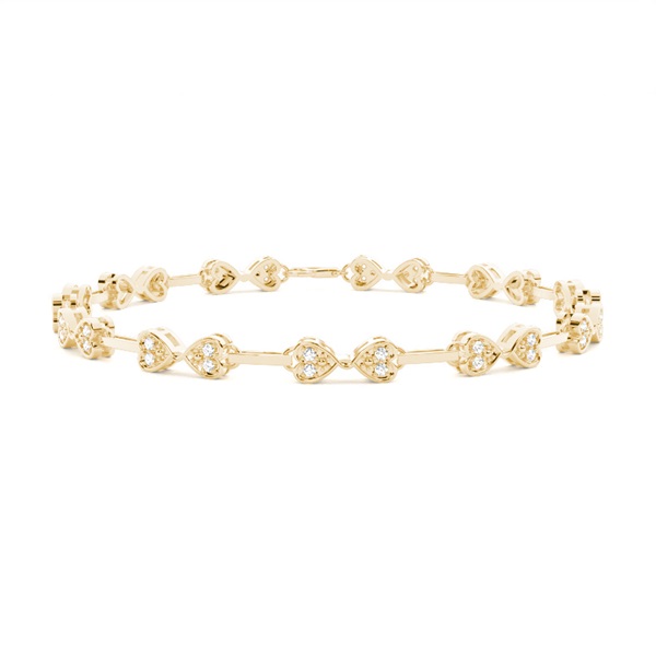Pave Setting Round Diamond Designer Bracelet