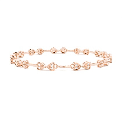 Pave Setting Round Diamond Designer Bracelet