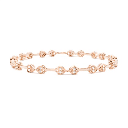 Pave Setting Round Diamond Designer Bracelet