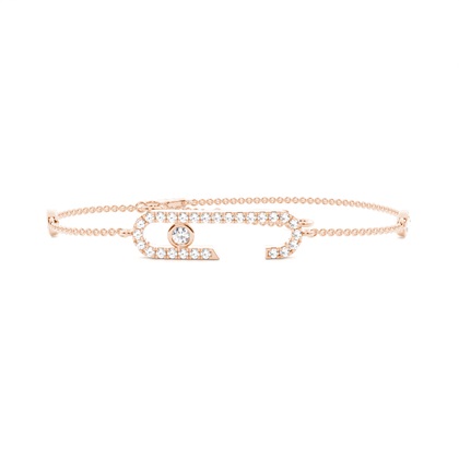 Rose Gold Chain Diamond Bracelets