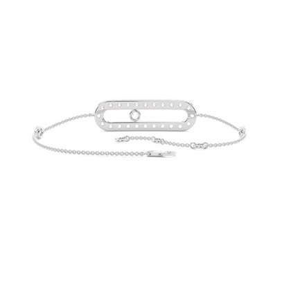 Pave Setting Round Diamond Delicate Bracelet