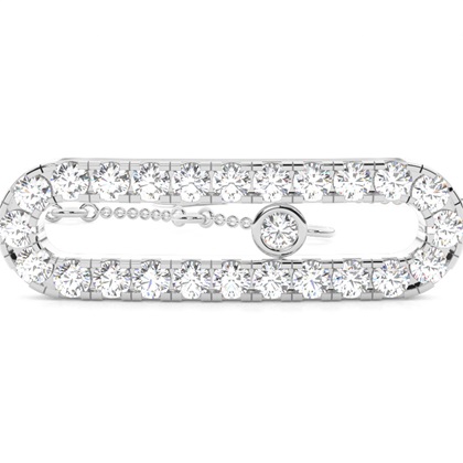 Runde Petite Diamantarmband in einer Pavefassung