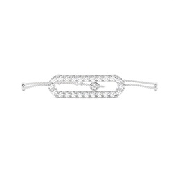 Pave Setting Round Diamond Delicate Bracelet