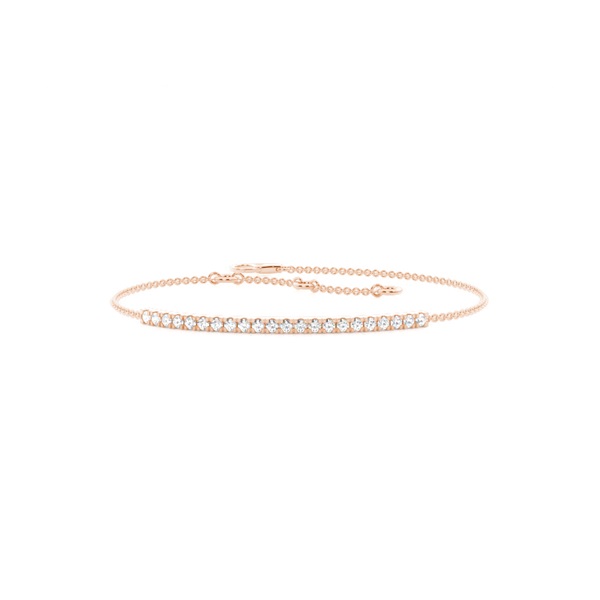 Pave Setting Round Diamond Delicate Bracelet