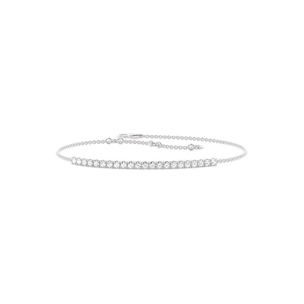 Pave Setting Round Diamond Delicate Bracelet