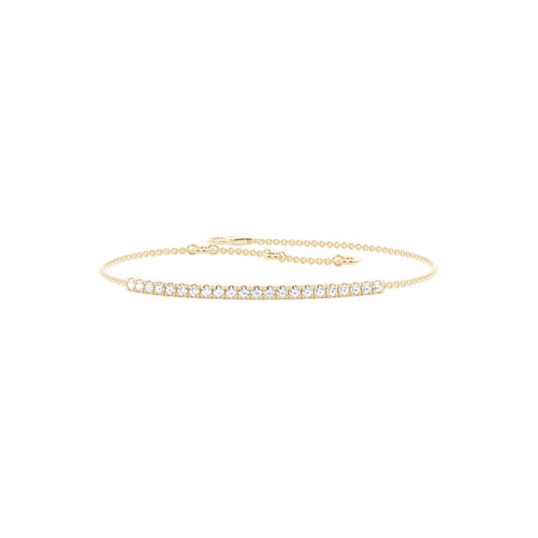 Pave Setting Round Diamond Delicate Bracelet