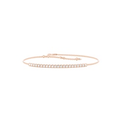 Runde Petite Diamantarmband in einer Pavefassung