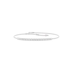 Runde Petite Diamantarmband in einer Pavefassung
