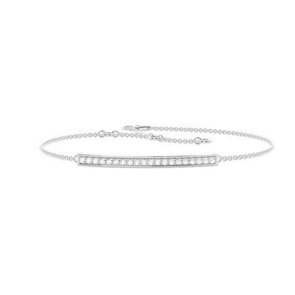 Platinum Chain Diamond Bracelets
