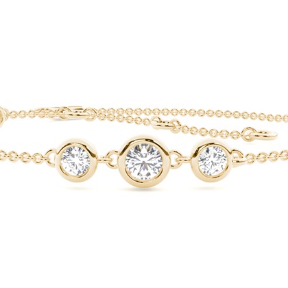 Yellow Gold Chain Bracelets