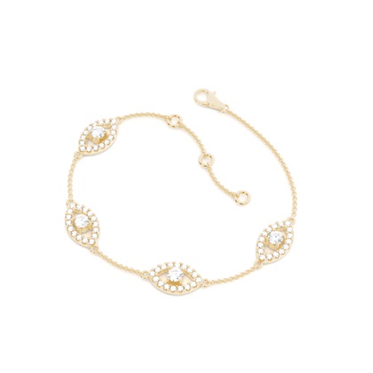 4 Prong Round Diamond Delicate Bracelet