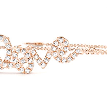 Prong Setting Round Diamond Delicate Bracelet