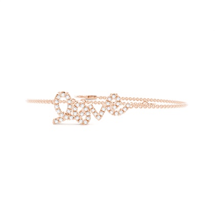Rose Gold Chain Diamond Bracelets