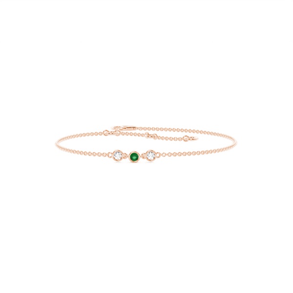 Full Bezel Setting Round Everyday Bracelet