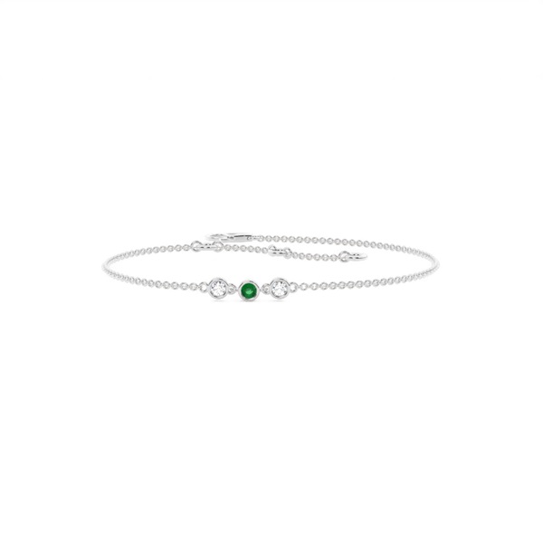 Full Bezel Setting Round Everyday Bracelet