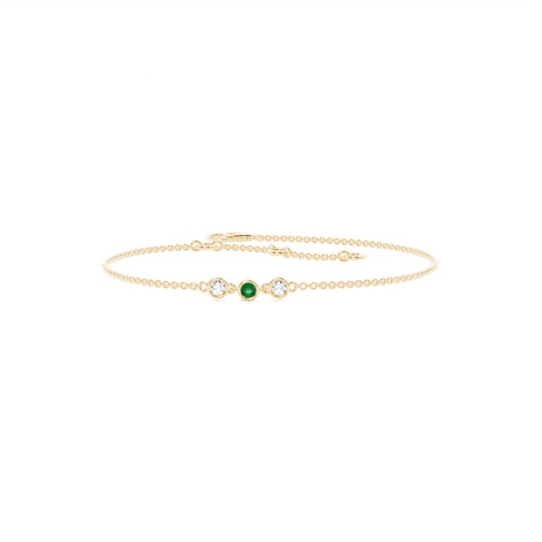Full Bezel Setting Round Everyday Bracelet