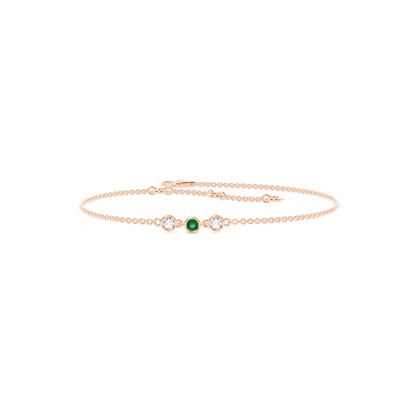 Full Bezel Setting Round Everyday Bracelet