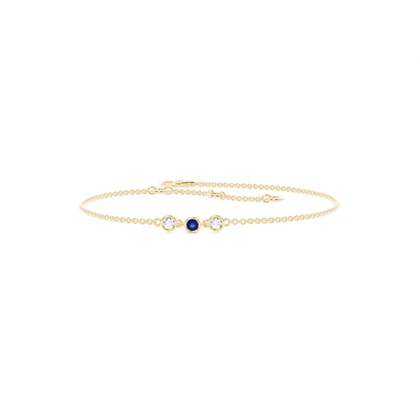 Yellow Gold Gemstone Diamond Bracelets