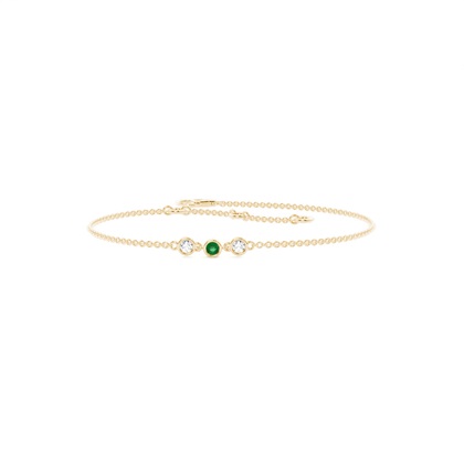 Yellow Gold Diamond Bracelets Gemstones