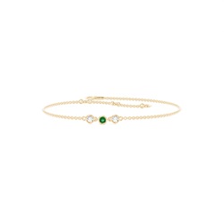 Full Bezel Setting Round Everyday Bracelet