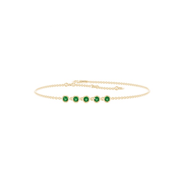 Full Bezel Setting Round Everyday Bracelet