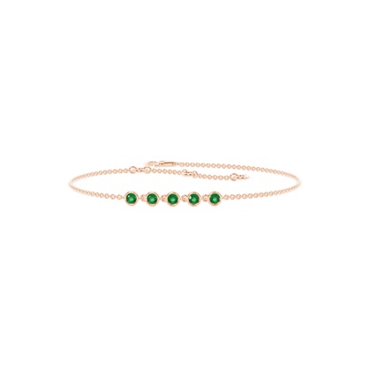 Full Bezel Setting Round Everyday Bracelet