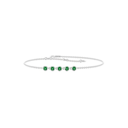 Full Bezel Setting Round Everyday Bracelet