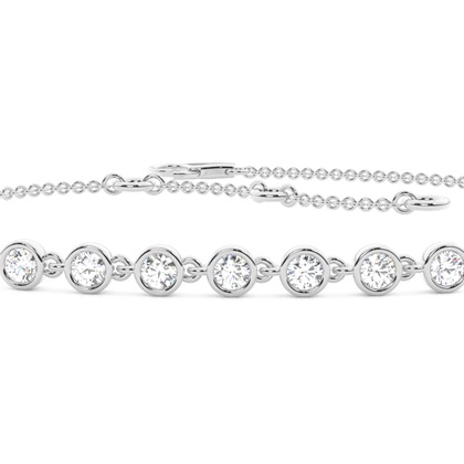 White Gold Chain Bracelets