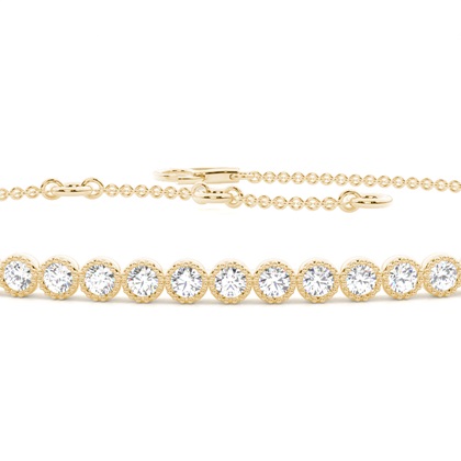 Yellow Gold Chain Bracelets