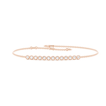 Rose Gold Chain Diamond Bracelets